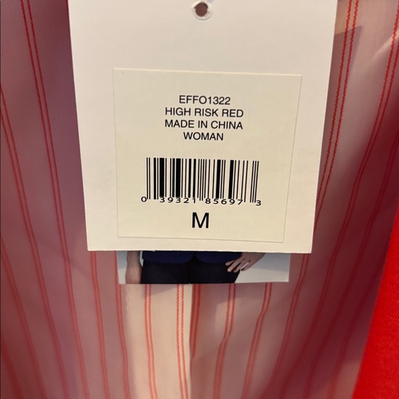 Express Vibrant Red/Orange Women's Blazer - Picture 5 of 5